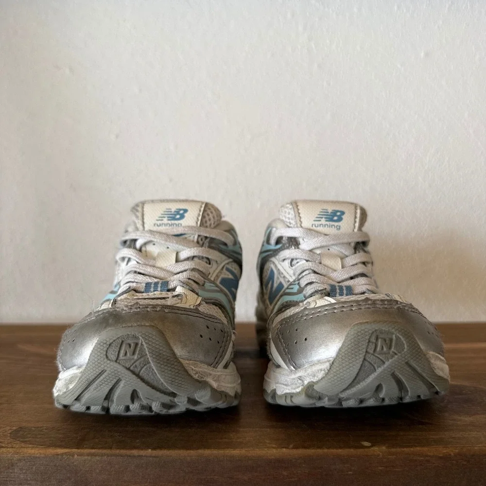 Lot of 2 Kids Sneakers Size 11 New Balance 530 & Skechers Sport Rainbow Shoes